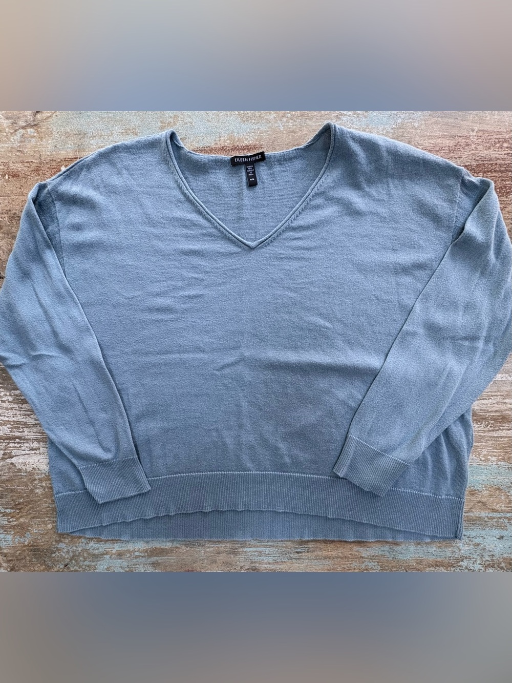 EILEEN FISHER Lightweight, Oversized V-neck sweater